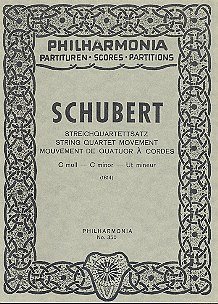 F. Schubert: Streichquartettsatz D 103 