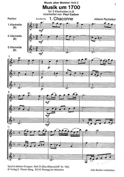 Musik Um 1700 - Musik Alter Meister 2 Spiel In Kleinen Grupp