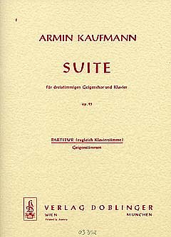 A. Kaufmann: Suite Op 93
