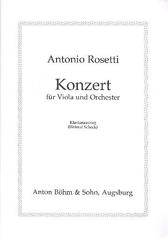 A. Rosetti: Concerto G-Dur - Va Orch