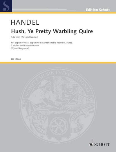 DL: G.F. Händel: Hush, Ye Pretty Warbling Quire (Pa+St)