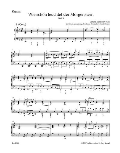 J.S. Bach: Wie schön leuchtet der Morgenstern BWV 1