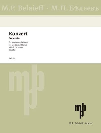 DL: A. Glasunow: Violinkonzert a-Moll, VlOrch (KASt)