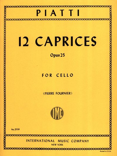 Capricci (12) Op. 25 (Fournier), Vc