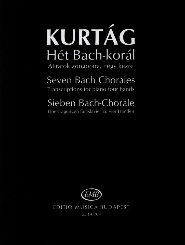 G. Kurtág: Sieben Bach-Choräle, Klav4m (Sppa) (0)