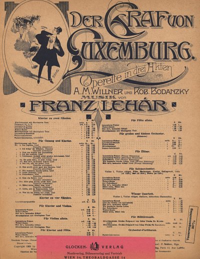 F. Lehar: Luxemburg - Walzer, Violine