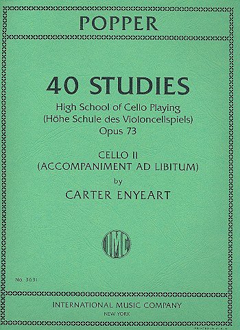D. Popper: 40 Studies (High School of Cello Playing) Op 73