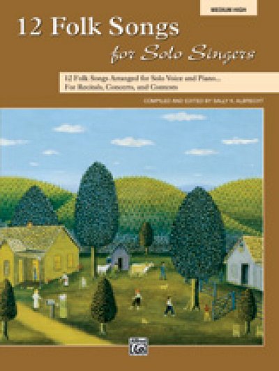 S.K. Albrecht: 12 Folk Songs for Solo Singers, Ges (Bu)