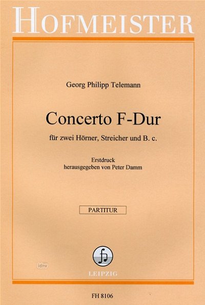 G.P. Telemann: Concertino F-Dur für Horn und (Part.)