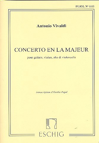 A. Vivaldi: Concerto En La (Pujol 1113) (Pa+St)