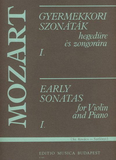 W.A. Mozart: Sonaten aus der Kinderzeit 1, VlKlav (KlavpaSt)