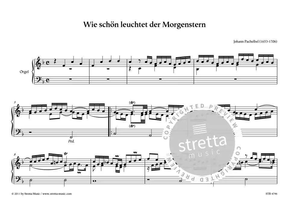 DL: J. Pachelbel: Wie schoen leuchtet der Morgenstern Choral (0)