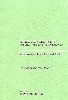 A. Weinmann: Verlagsverzeichnis Johann Traeg und Sohn (Bu)