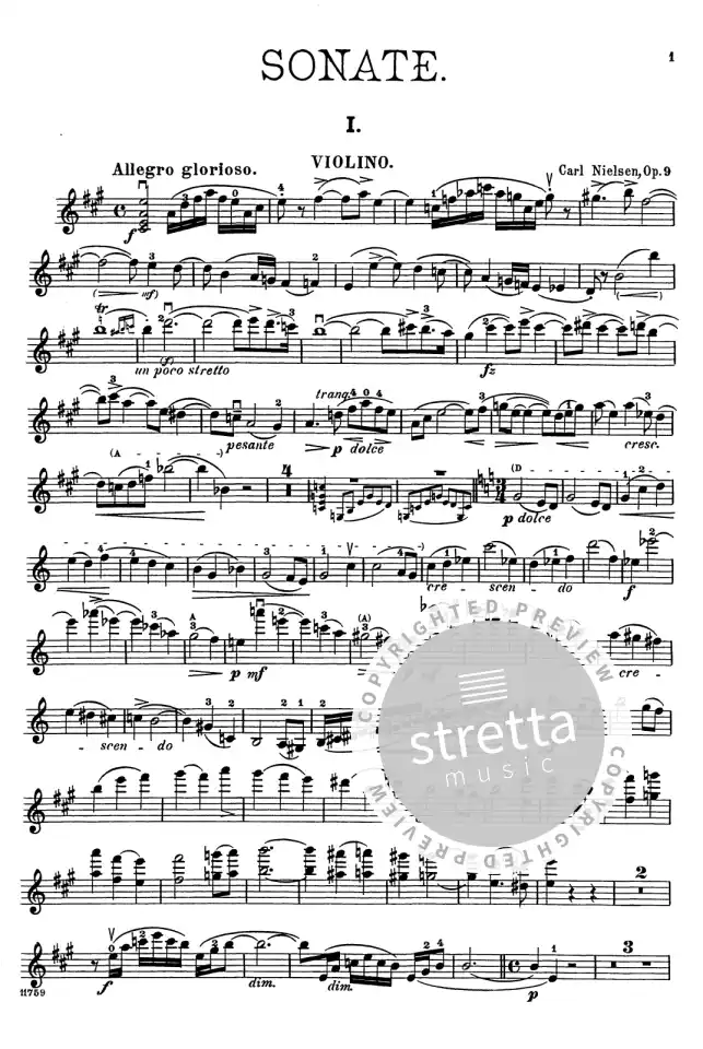 C. Nielsen: Sonata in A major for Violin , VlKlav (KlavpaSt) (4)