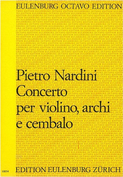 P. Nardini: Concerto G-Dur, VlStrBc (Part.)