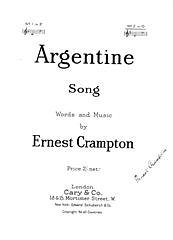 E. Crampton: Argentine Song