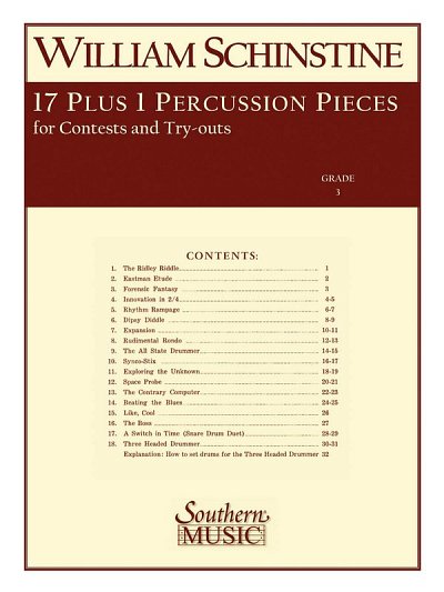 W.J. Schinstine: 17 + 1 Percussion Pieces, Kltr
