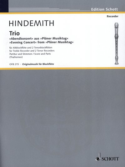 P. Hindemith: Trio  (Pa+St)