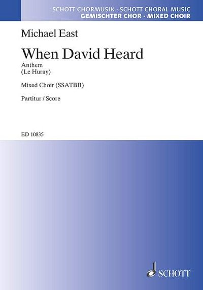 M. East: When David heard