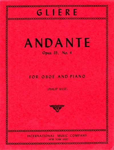 R. Glière: Andante op. 35/4 , ObKlav (KlavpaSt)