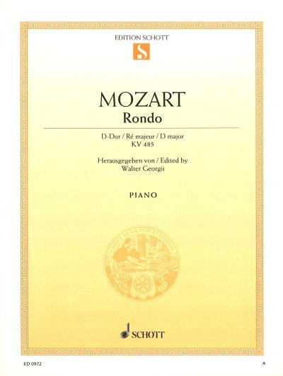 W.A. Mozart: Rondo D-Dur KV 485 , Klav