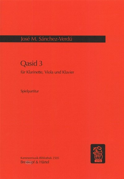 J.M. Sánchez-Verdú: Qasid 3, KlarVlaKlav (Sppa)