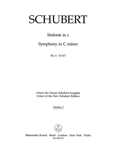 F. Schubert: Sinfonie Nr. 4 c-Moll D 417 