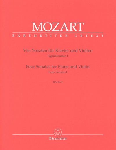 W.A. Mozart: Vier Sonaten KV 6-9, VlKlv/Cemb (KlavpaSt)