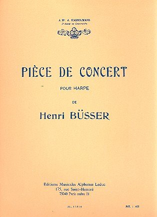 H. Büsser: Pièce De Concert (Harp Solo)