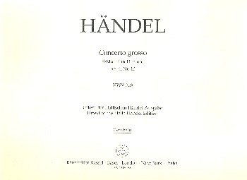 G.F. Händel: Concerto grosso d-Moll op. 6/10 , StroBc (Cemb)