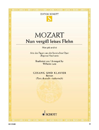W.A. Mozart: Nun vergiss lieses Flehn , GesBrKlav (EA)