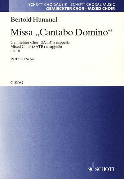 B. Hummel: Missa "Cantabo Domino" op. 16