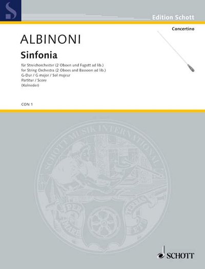 DL: T. Albinoni: Sinfonia (Part.)