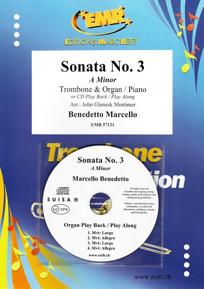 B. Marcello: Sonata No. 3, PosKlv/Org (+CD)