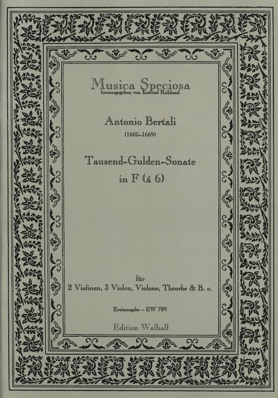 A. Bertali y otros.: Tausend-Gulden-Sonate F-Dur