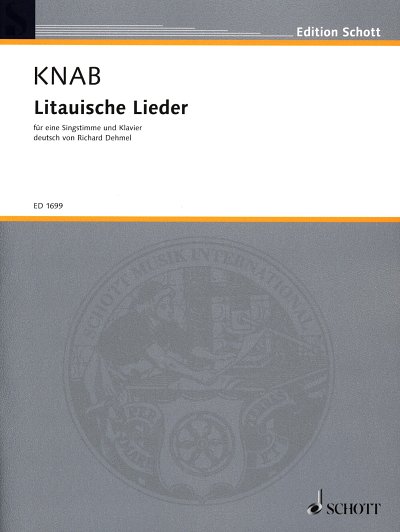 A. Knab: Litauische Lieder , GesKlav