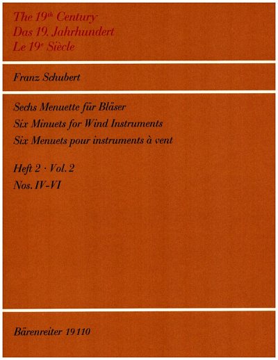 F. Schubert: Sechs Menuette für Bläser D 2D