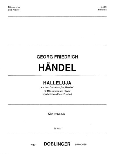G.F. Händel: Halleluja, Mch4Klav (KA)