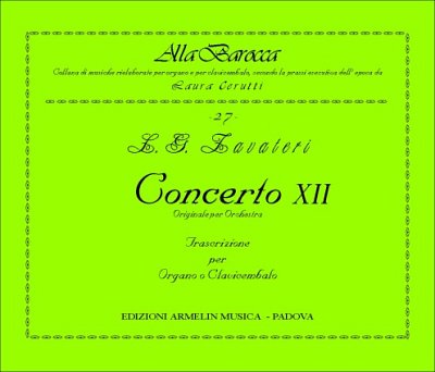 L. Cerutti: Concerto XII., Org/Cemb