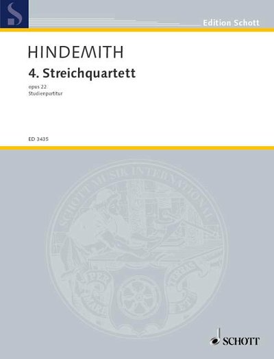 DL: P. Hindemith: 4. Streichquartett, 2VlVaVc (Stp)