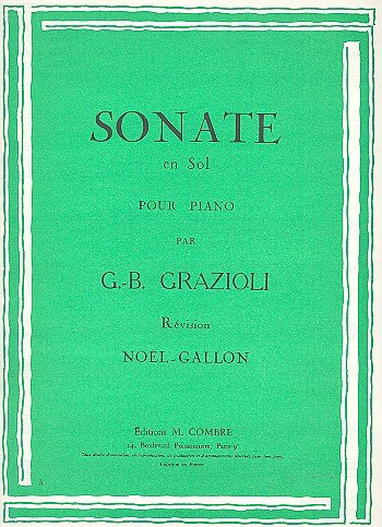 G.B. Grazioli: Sonate en Sol, Klav