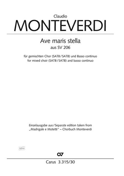 DL: C. Monteverdi: Ave maris stella dorisch (1610) (Part.)