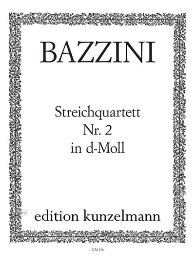 A. Bazzini : Streichquartett Nr. 2 in d-Mo, 2VlVaVc (Stsatz)