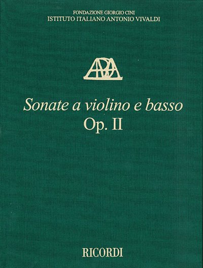 Sonate a Violino e Basso, Op. II, VlBc (Part.)
