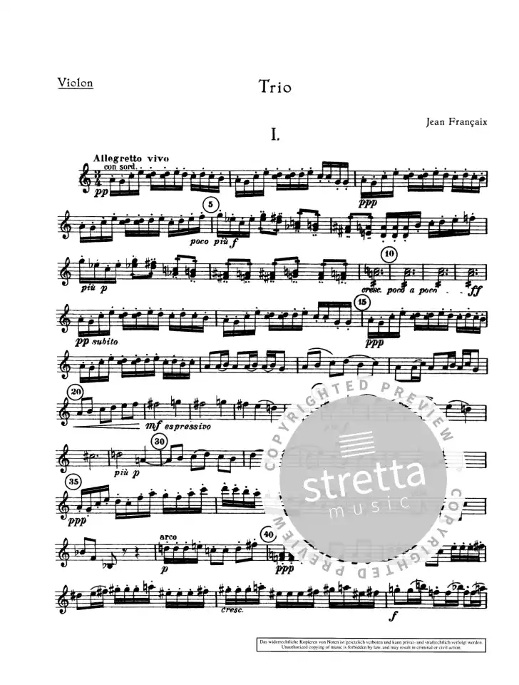 J. Françaix: Trio , VlVlaVc (Stsatz) (1)