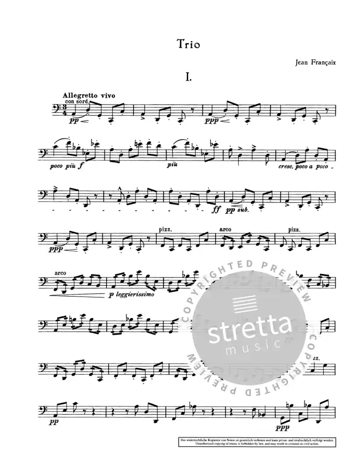 J. Françaix: Trio , VlVlaVc (Stsatz) (4)