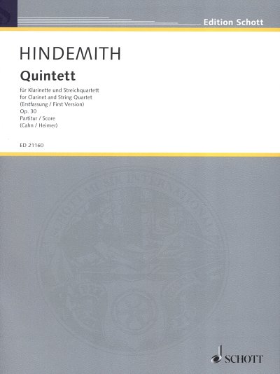 P. Hindemith et al.: Quintett op. 30