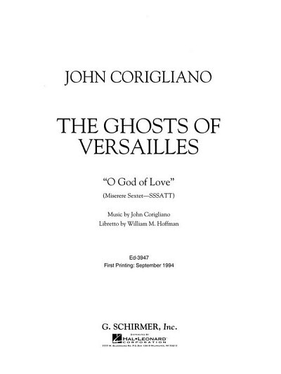 J. Corigliano: O God of Love