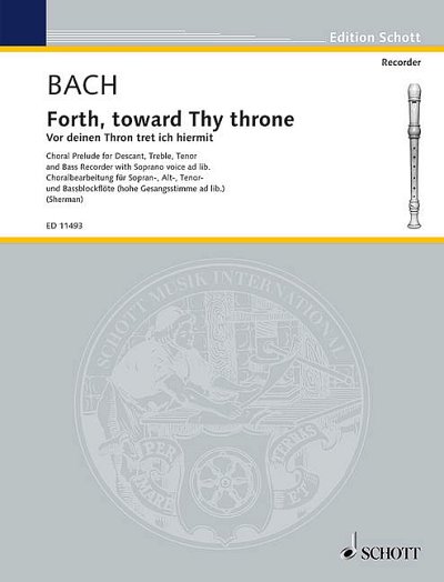 DL: J.S. Bach: Vor Deinen Thron (Pa+St)