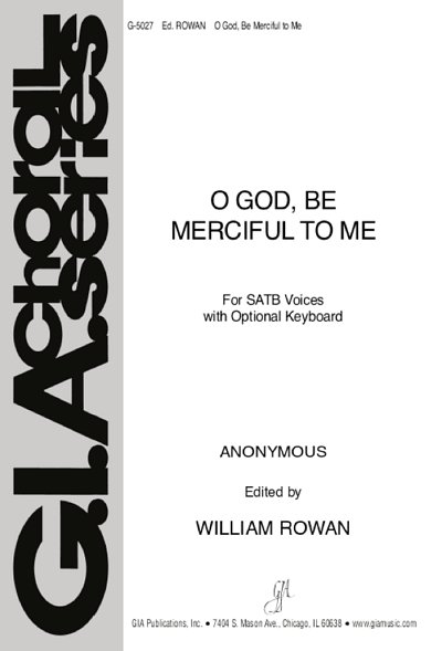 O God, Be Merciful to Me, GchKlav (Part.)